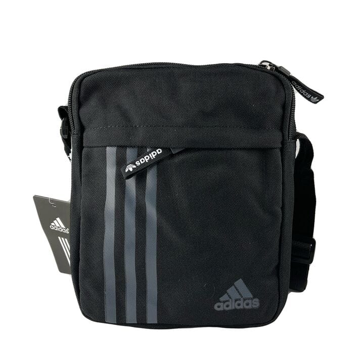 Сумка Fly Adidas чорна з сірим розмір 20х16х6 см (fl3007/1)