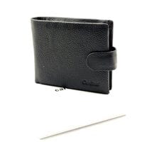 Мужской кожаный кошелек Cardinal 11,5 x 9,5 x 2,5 см Черный (k19-208/1)