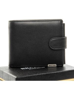 Мужской кошелек BRETTON кожа-Nappa m3603 Черный