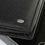 Мужской кожаный кошелек Dr.BOND 10 x 19 x 3 см Черный (wmb-3m)