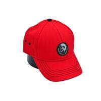 Бавовняна кепка Hook з логотипом Diesel 55-58 см червона (H 0419-1086)