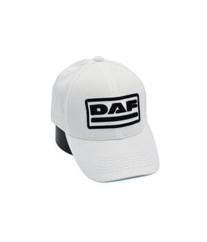 Бавовняна кепка Fang з автомобильним логотипом Daf 56-59 см біла (F 0519-1090)
