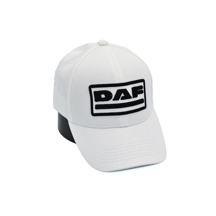 Бавовняна кепка Fang з автомобильним логотипом Daf 56-59 см біла (F 0519-1090)