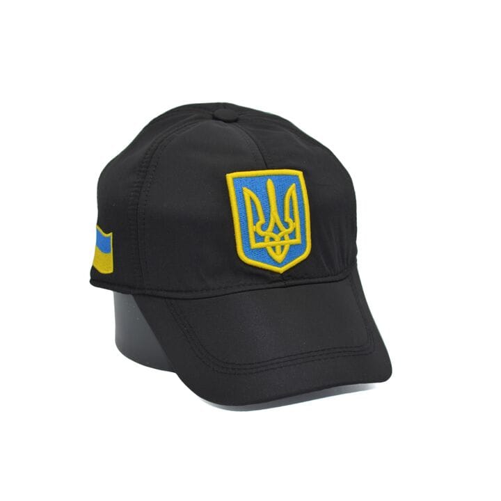 Утеплена кепка FunStaff 55-57 см Ukraine з флісовою підкладкою чорна (F 0919-750)