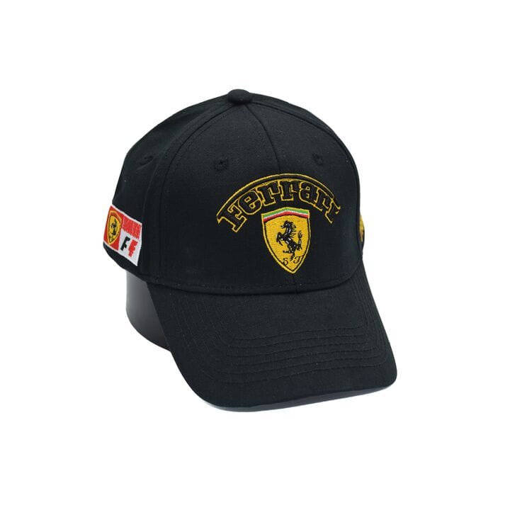 Кепка Sport Line c автомобильным логотипом Ferrari 56-59 см чёрная (S 0919-764)