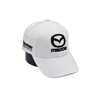 Бавовняна кепка Fang з автомобильним логотипом Mazda 56-59 см біла (F 0519-1091)