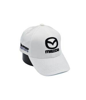 Бавовняна кепка Fang з автомобильним логотипом Mazda 56-59 см біла (F 0519-1091)