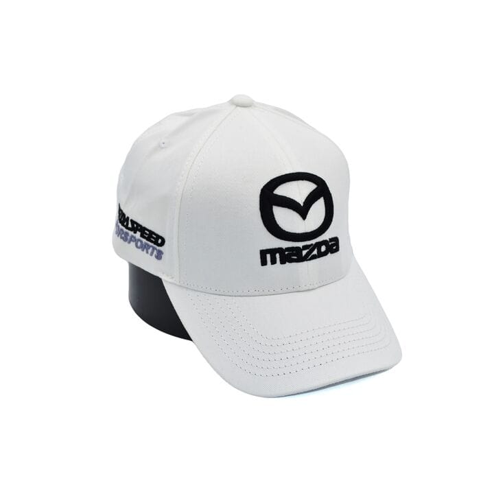 Бавовняна кепка Fang з автомобильним логотипом Mazda 56-59 см біла (F 0519-1091)