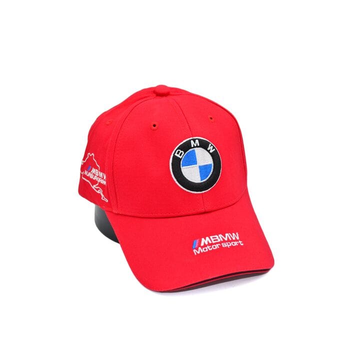 Кепка Sport Line c автомобильным логотипом BMW красная (S 0919-132)