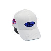 Бавовняна кепка Fang з автомобильним логотипом Ford 56-59 см біла (F 0519-1093)