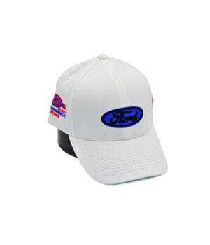 Бавовняна кепка Fang з автомобильним логотипом Ford 56-59 см біла (F 0519-1093)