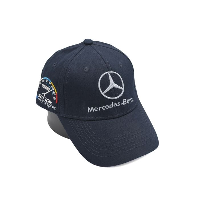 Кепка Sport Line c автомобильным логотипом Mercedes Benz 55-58 см темно-синя (S 0919-867)