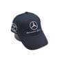Кепка Sport Line c автомобильным логотипом Mercedes Benz 55-58 см темно-синя (S 0919-867)