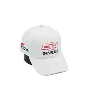 Бавовняна кепка Fang з автомобильним логотипом Chevrolet 56-59 см біла (F 0519-1094)