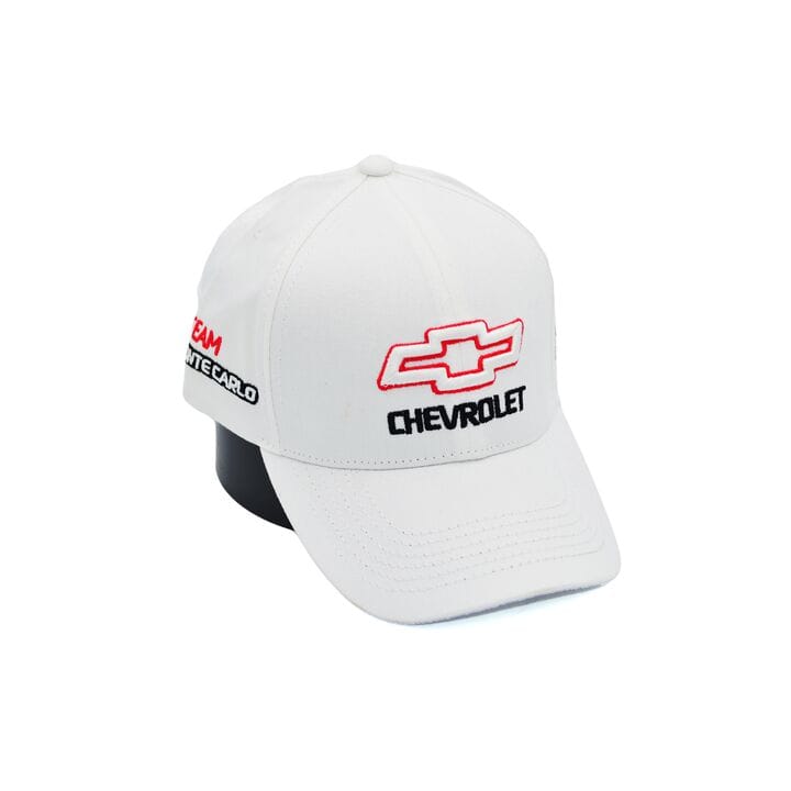 Бавовняна кепка Fang з автомобильним логотипом Chevrolet 56-59 см біла (F 0519-1094)