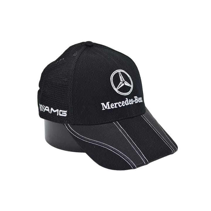 Бейсболка Fang сітка з автомобільним логотипом Mercedes Benz 56-58 см чорна (F 0919-709)