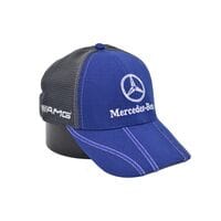 Бейсболка Fang сітка з автомобільним логотипом Mercedes Benz 56-58 см синя (F 0919-710)