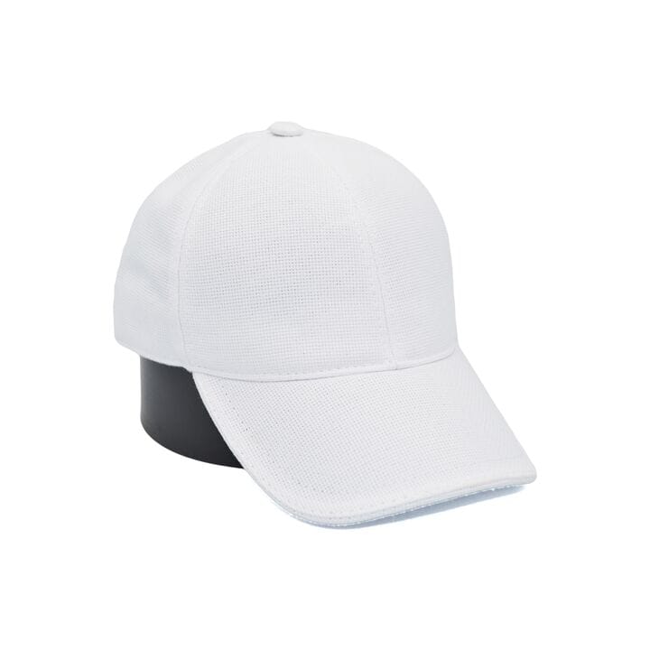 Кепка Fashion із домішкою льону однотонна біла 56-60 см (0919-799)