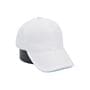 Кепка Fashion із домішкою льону однотонна біла 56-60 см (0919-799)