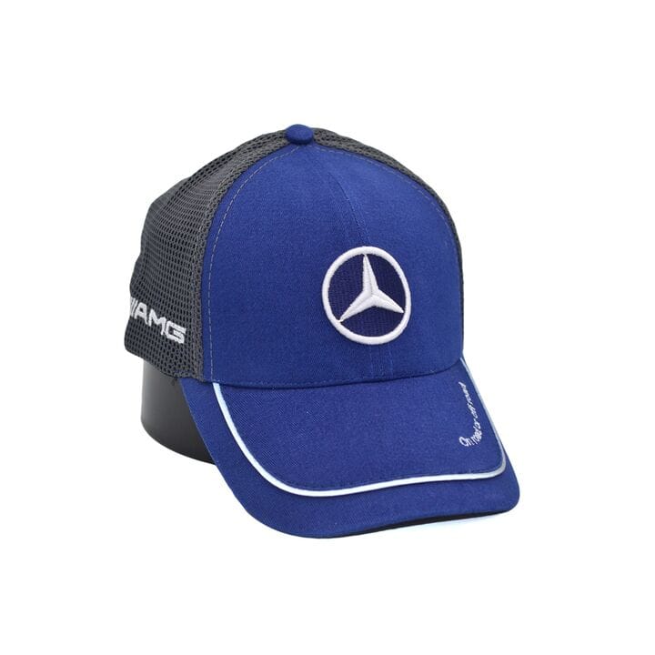 Бейсболка Fang сітка з автомобільним логотипом Mercedes Benz 56-58 см синя (F 0919-711)