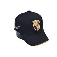 Бавовняна кепка Hook з автомобильним логотипом Porsche 55-58 см чорна (H 0419-1083)