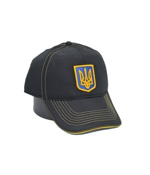 Утеплена кепка Fang 56-58 см Ukraine з флісовою підкладкою чорна (F 0919-747)