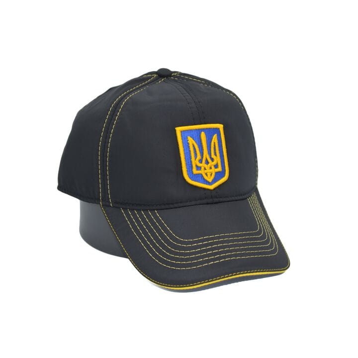 Утеплена кепка Fang 56-58 см Ukraine з флісовою підкладкою чорна (F 0919-747)