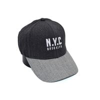 Шерстяная бейсболка фулка N.Y.C. Brooklyn 55-57 см темно-серая (C 0920-334)