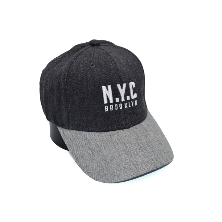 Шерстяная бейсболка фулка N.Y.C. Brooklyn 55-57 см темно-серая (C 0920-334)