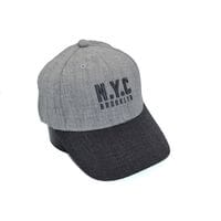 Шерстяная бейсболка фулка N.Y.C. Brooklyn 55-57 см светло-серая (C 0920-335)