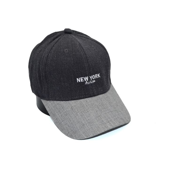 Шерстяная бейсболка фулка New York Active 55-57 см темно-серая (C 0920-330)