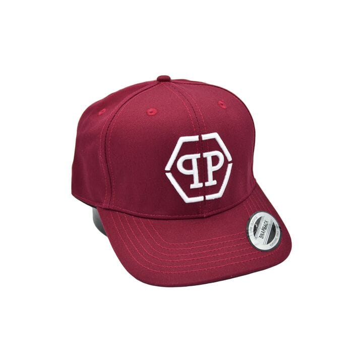 Кепка snapback Philipp Plein 56-58 см бордовая (C 0919-44)
