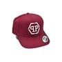 Кепка snapback Philipp Plein 56-58 см бордовая (C 0919-44)