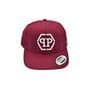 Кепка snapback Philipp Plein 56-58 см бордовая (C 0919-44)