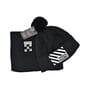 Комплект Flexfit шапка з помпоном и снуд Off-White Чёрный (F-0918-75)