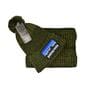 Комплект Flexfit шапка з помпоном и снуд Patagonia Оливковый (F-0918-123)