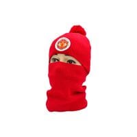 Комплект Flexfit шапка з помпоном и снуд FC Manchester United 53-57 см красная (F-0918-592)