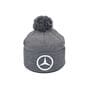 Шапка з помпоном Flexfit Mercedes 55-59 см серая (F-0918-612)