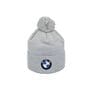Шапка з помпоном Flexfit BMW 55-59 см светло-серая (F-0918-622)