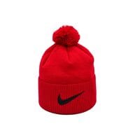 Шапка з помпоном Flexfit Nike 55-59 см красная (F-0918-632)