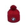 Шапка з помпоном Flexfit BMW 55-59 см красный меланж (F-0918-614)