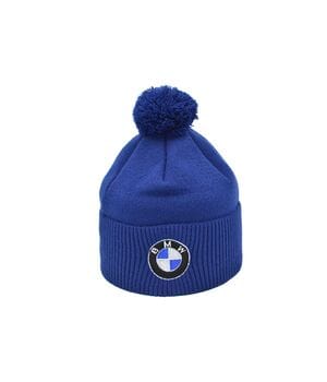 Шапка з помпоном Flexfit BMW 55-59 см электрик (F-0918-624)