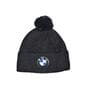 Шапка з помпоном Flexfit BMW 55-59 см темно-серый меланж (F-0918-615)