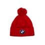Шапка з помпоном Flexfit BMW 55-59 см красная (F-0918-625)