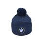 Шапка з помпоном Flexfit BMW 55-59 см синий меланж (F-0918-616)