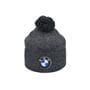 Шапка з помпоном Flexfit BMW 55-59 см серый меланж (F-0918-617)