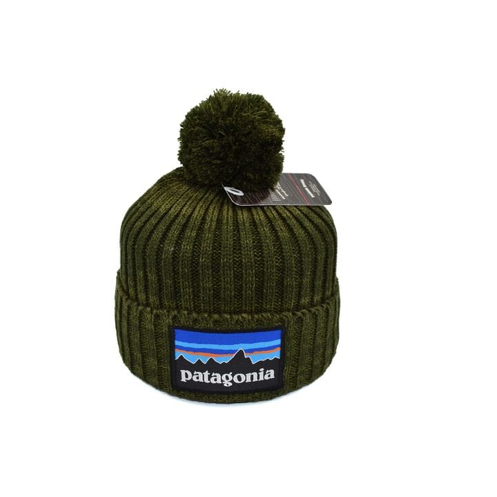 Шапка з помпоном Flexfit Patagonia 55-59 см Оливковая (F-0918-151)