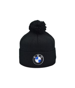 Шапка з помпоном Flexfit BMW 55-59 см чёрная (F-0918-621)