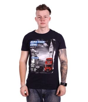 Футболка Rixon London f1618/1 Темно-синя Футболка Rixon London f1618/1 Темно-синя