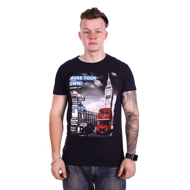Футболка Rixon London f1618/1 Темно-синя